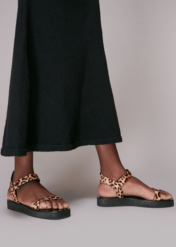 Leopard Print Finn Velcro Sandal