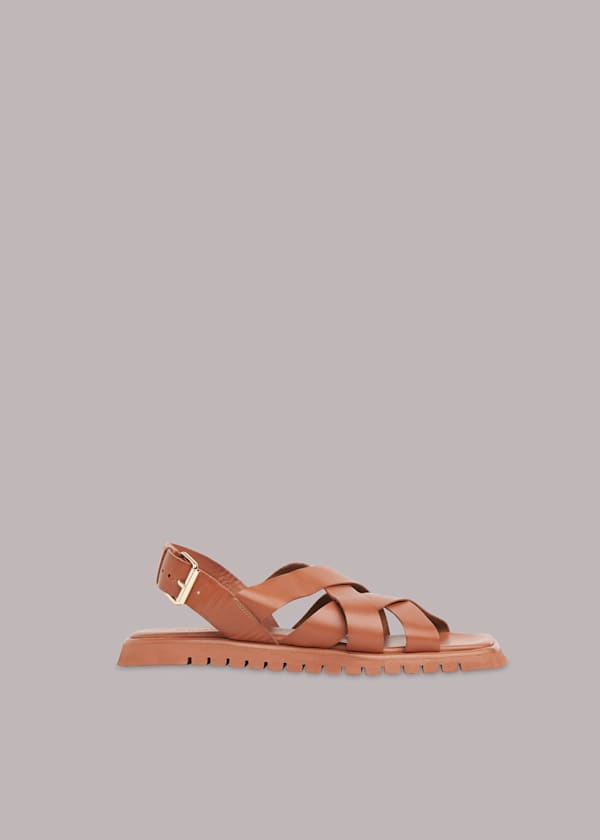 Tan Ren Woven Sandal