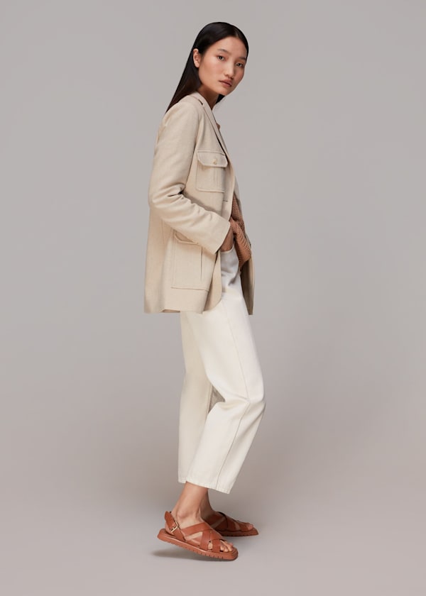 Tan Ren Woven Sandal