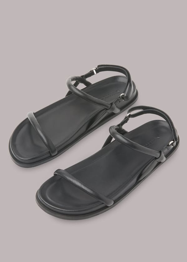 Black Shelby Padded Slingback Sandal