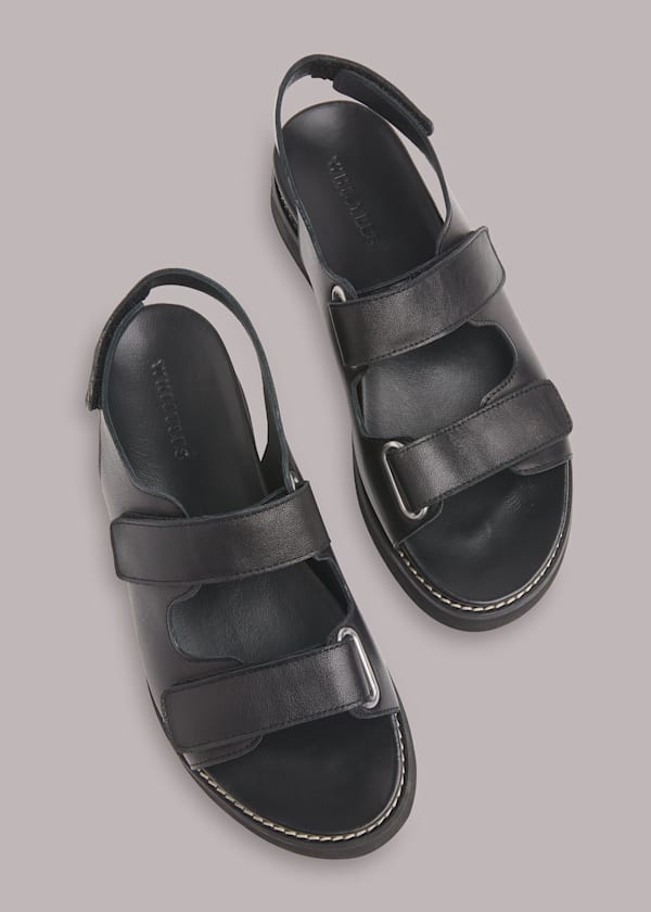 Black Rocco Velcro Sandal