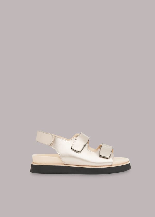Pewter Rocco Velcro Sandal