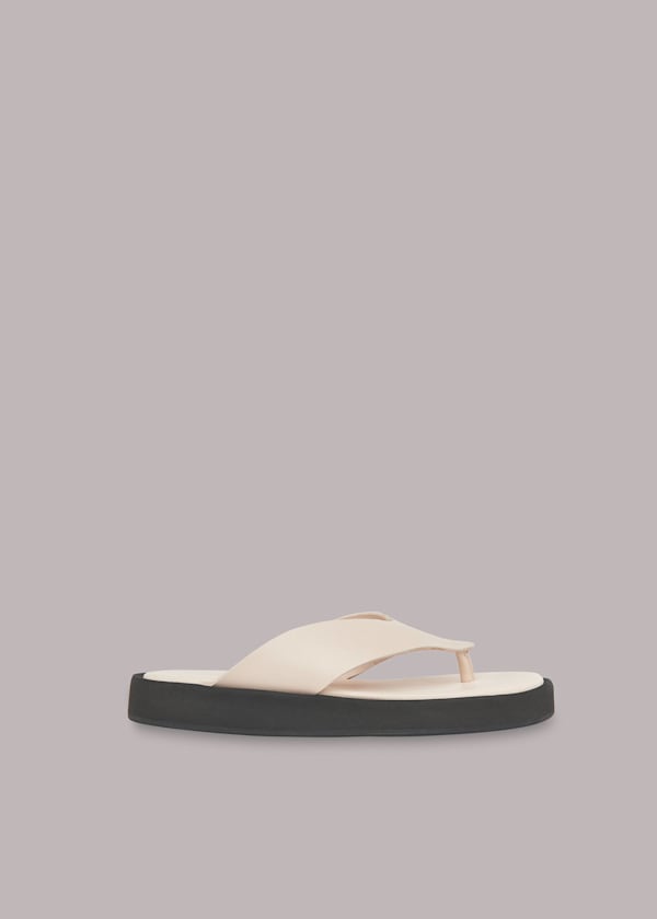 Ivory Shai Toe Post Sandal