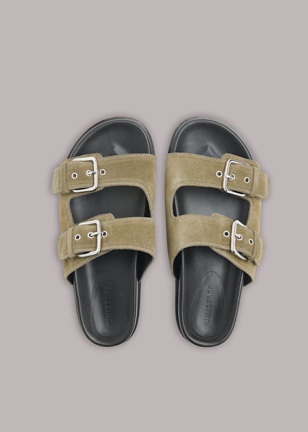 Khaki Bodie Double Buckle Slide