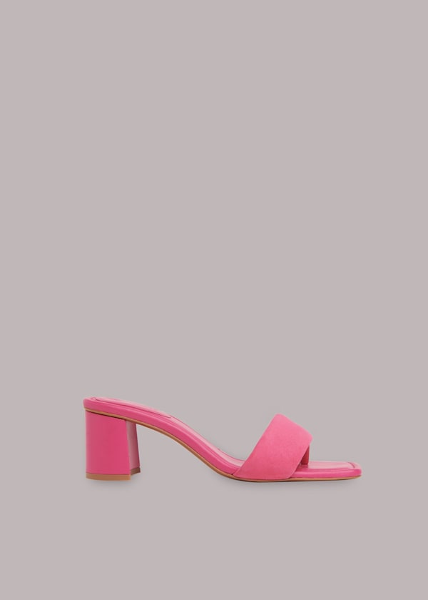 Pink Marie Slip On Mule