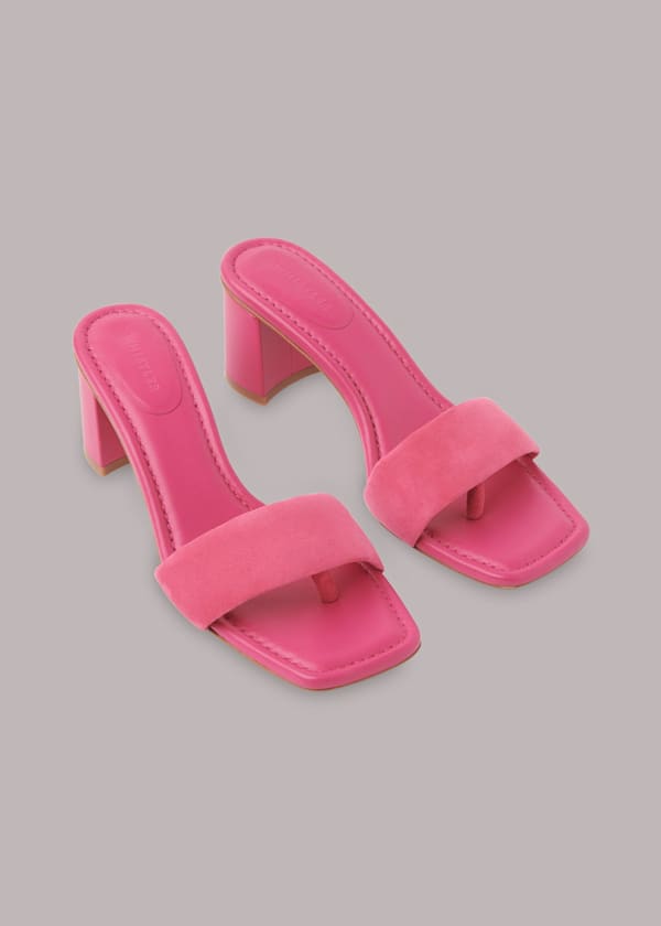 Pink Marie Slip On Mule
