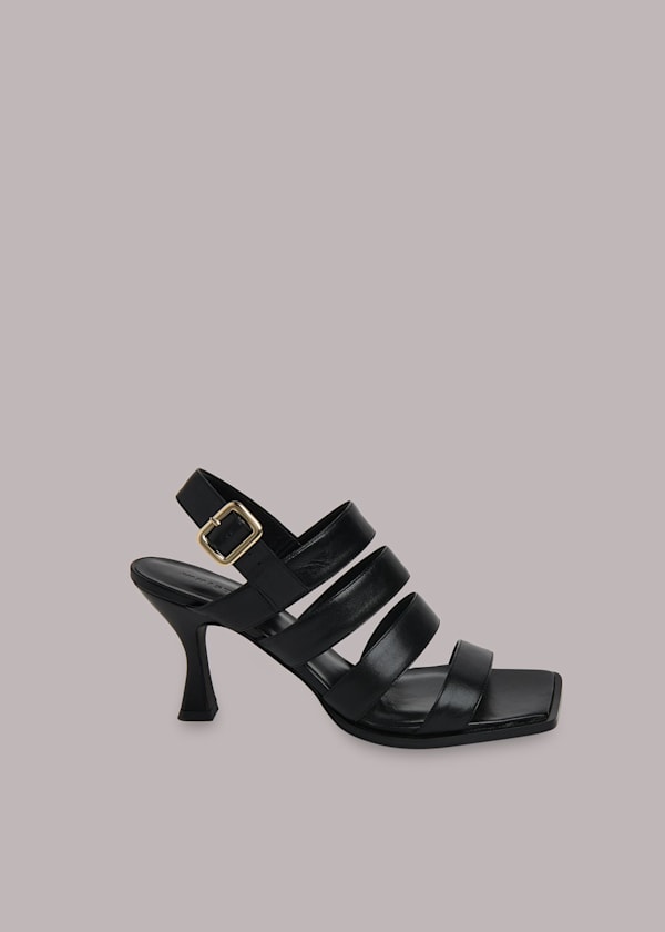 Black Marren Heeled Sandal