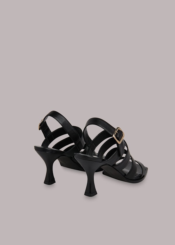 Black Marren Heeled Sandal
