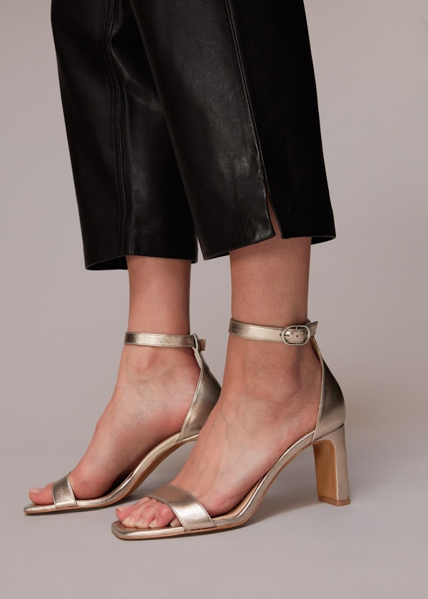 Pewter Lena Heeled Sandal