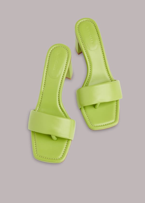 Green Marie Slip On Mule