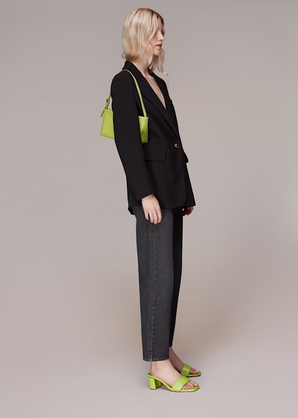 Green Marie Slip On Mule