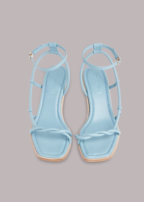 Blue Mollie Twist Front Sandal