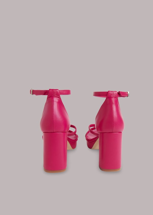 Pink Selene Platform Heeled Sandal
