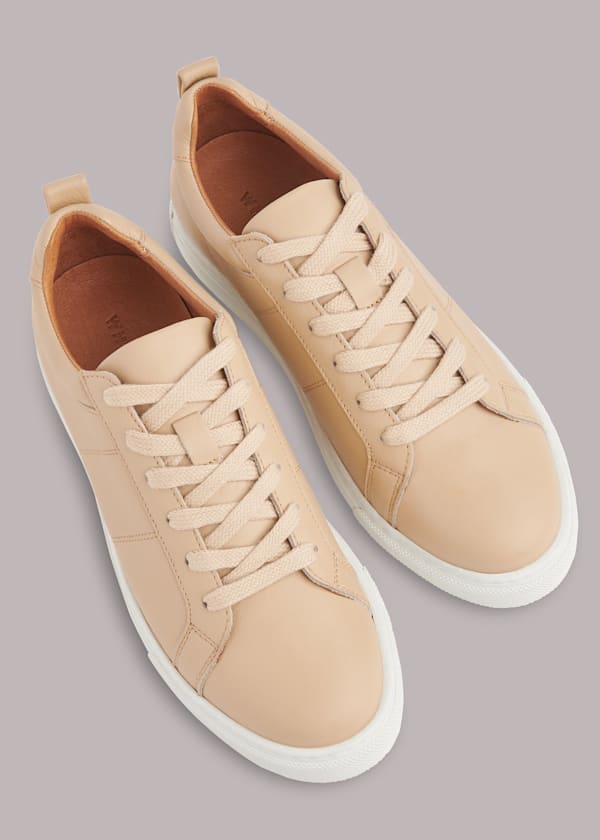 Neutral Koki Lace Up Trainer