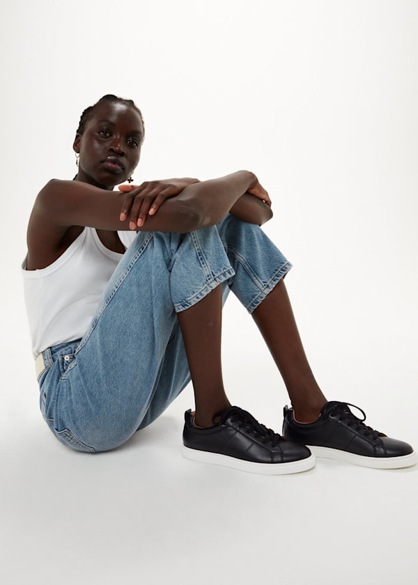 Black Koki Lace Up Trainer