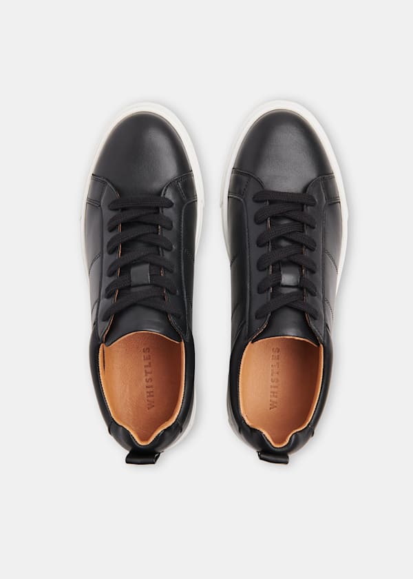 Black Koki Lace Up Trainer