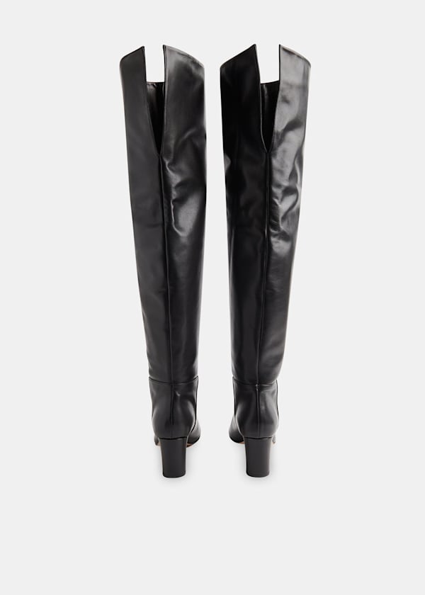 Black Inessa Over The Knee Boot