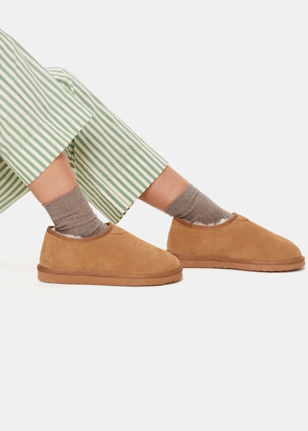 Tan Lidia Slipper