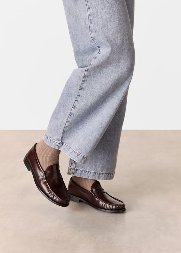 Burgundy Manny Slim Loafer