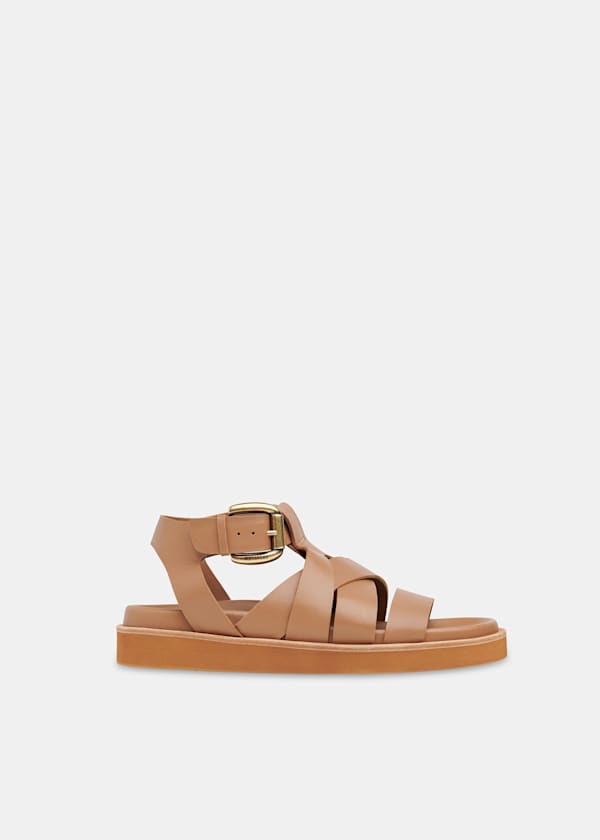Tan Ezra Strappy Sandal