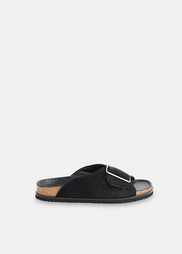 Black Ellery Buckle Slide
