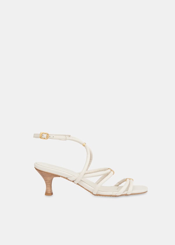 Ivory Niomie Tubular Heeled Sandal