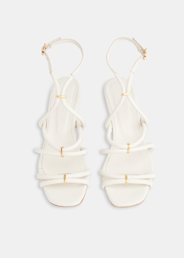 Ivory Niomie Tubular Heeled Sandal