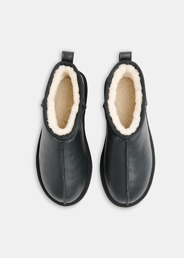 Black Mable Slipper Boot