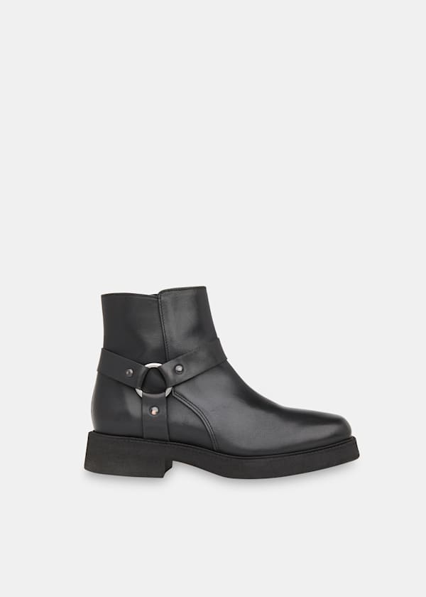 Black Matteo Biker Boot