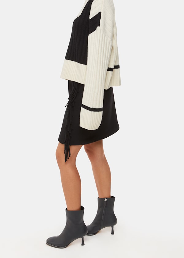 Black Nettie Stitch Detail Boot
