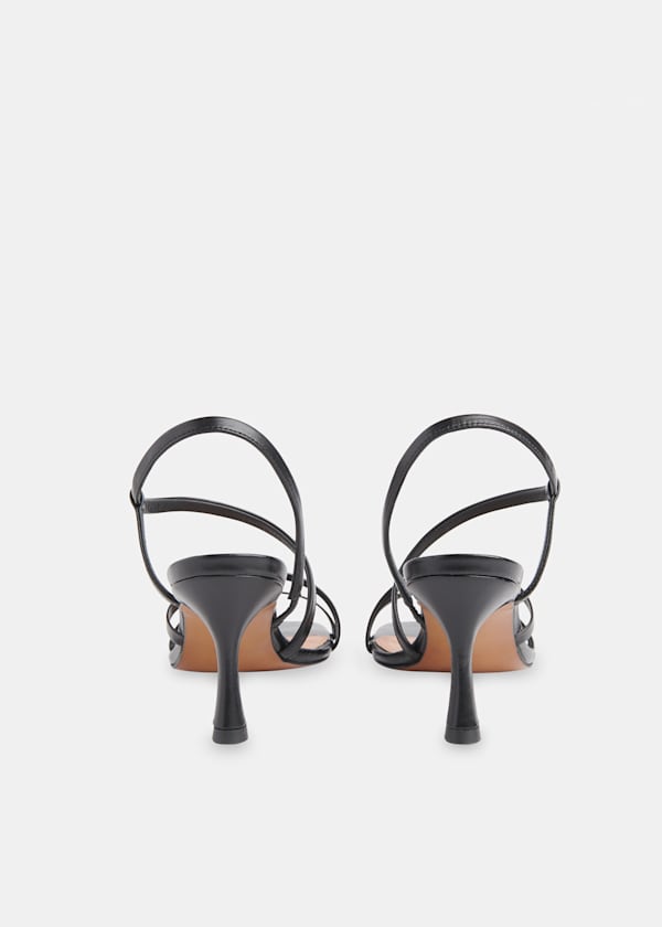 Black Tenley Strappy Heeled Sandal