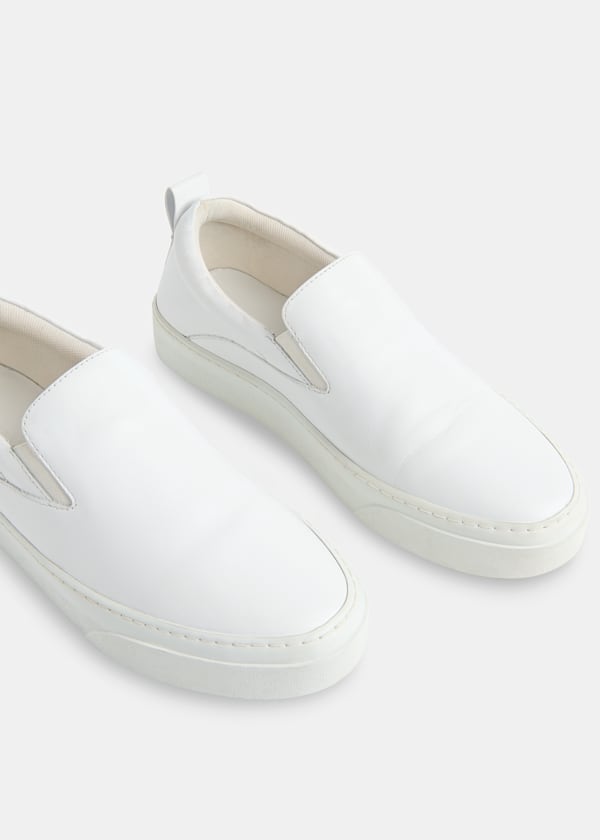White Kinsley Slip On Trainer