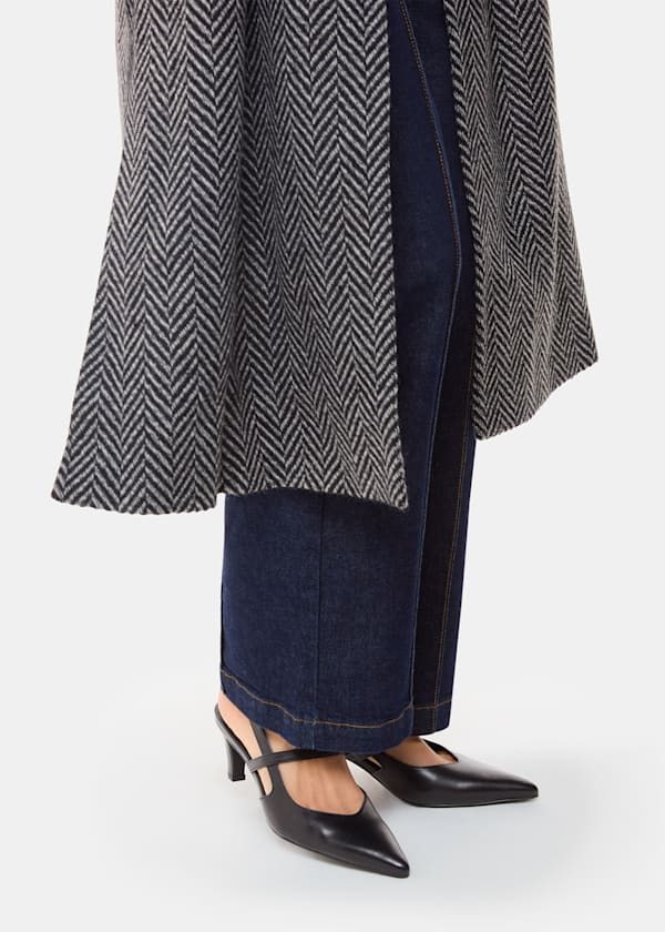 Black Cecily Slingback Heel
