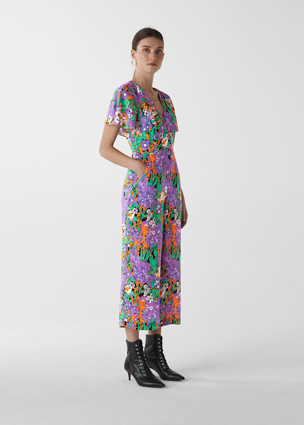 Simone Floral Print Jumpsuit