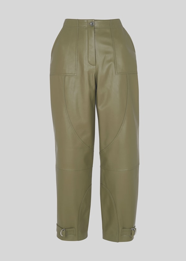 Leather Cargo Trouser