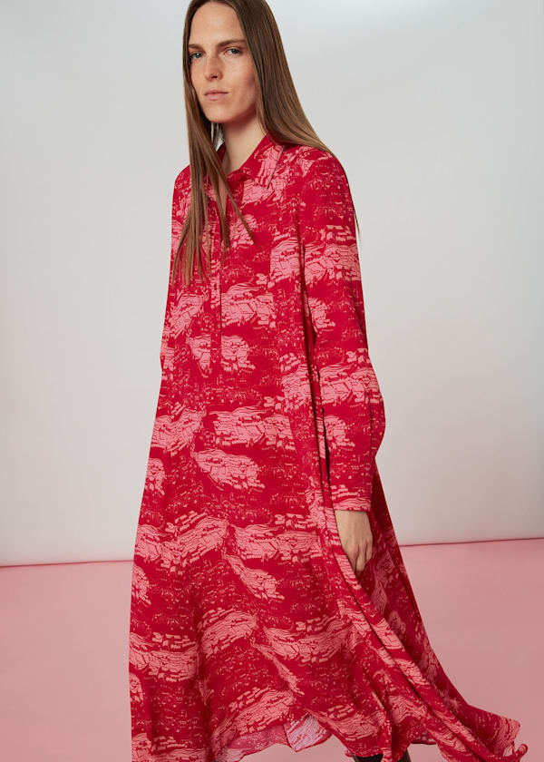 Multicolour Field Print Dress