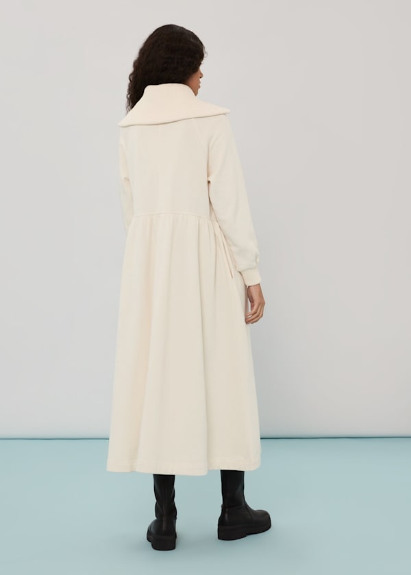 Ivory Lili Zip Sweatshirt Dress