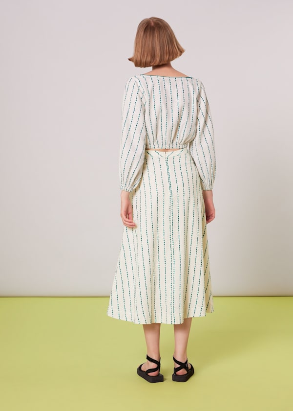 Multicolour Mari Embroidered Circle Skirt