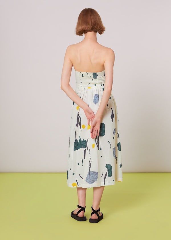 Multicolour Alana Bandeau Abstract Dress
