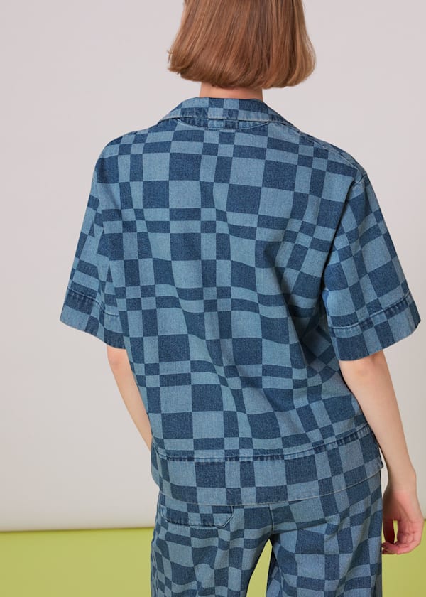 Blue Billie Checkerboard Shirt