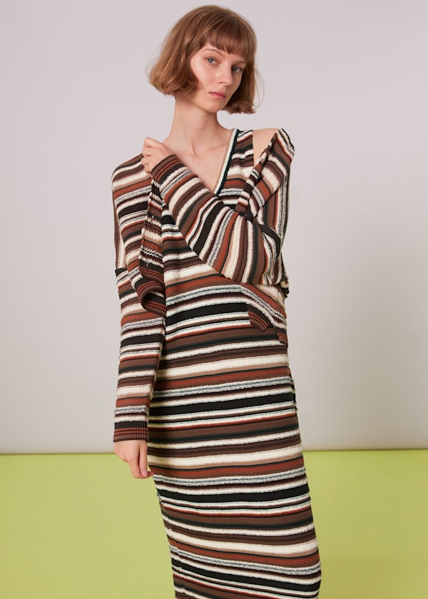 Multicolour Willow Striped Sweater Dress