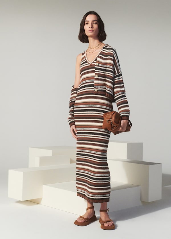 WILLOW STRIPED KNITTED DRESS