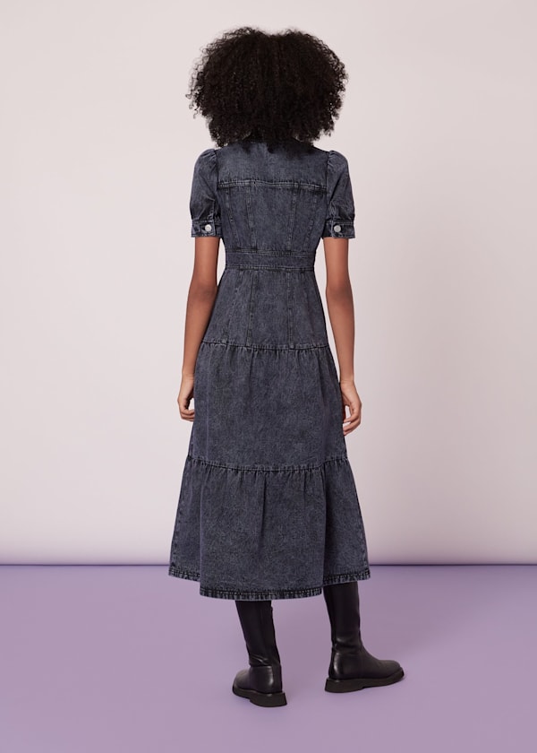 Acid Wash Denim Dress