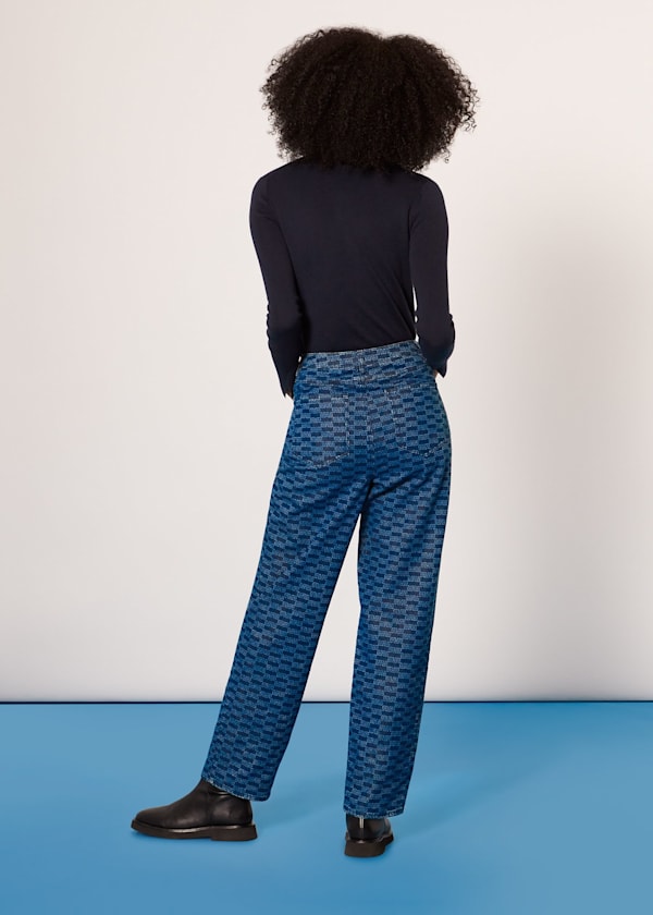 Tangle Check Denim Trouser