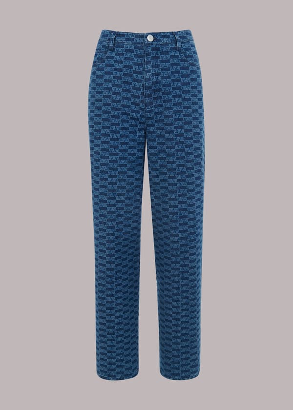 Tangle Check Denim Trouser