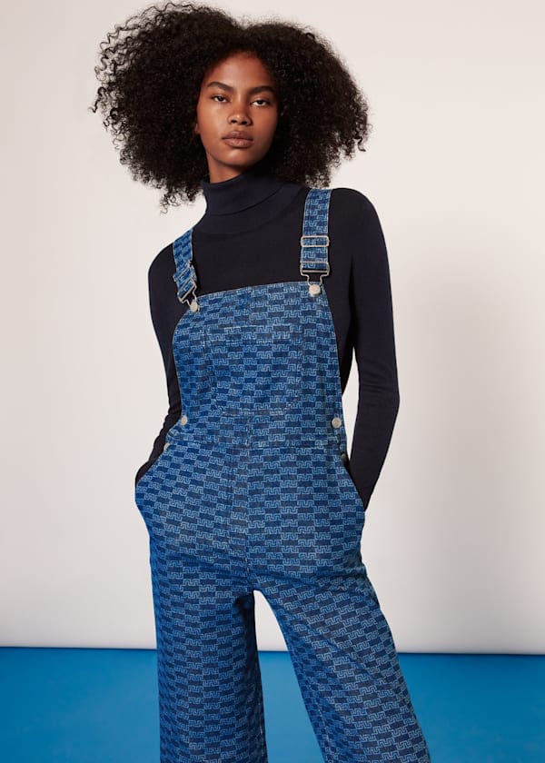 Tangle Check Denim Dungaree