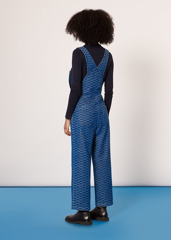 Tangle Check Denim Dungaree