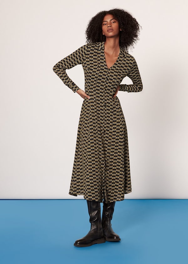 Tangle Check Shirt Dress