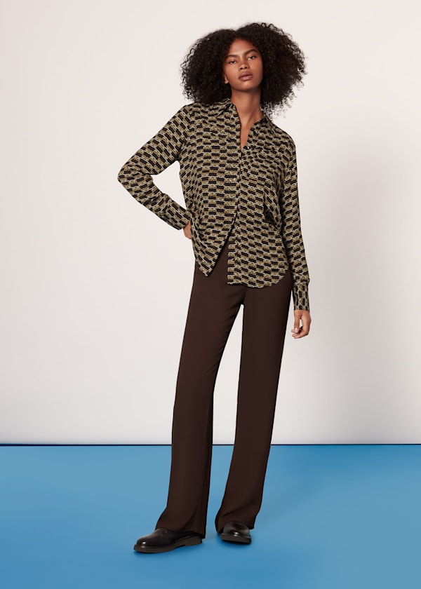 Black Tangle Check Shirt