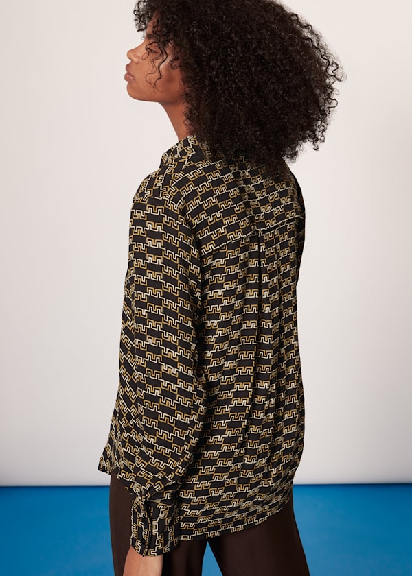 Black Tangle Check Shirt